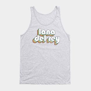 Lana Del Rey - Retro Rainbow Letters Tank Top